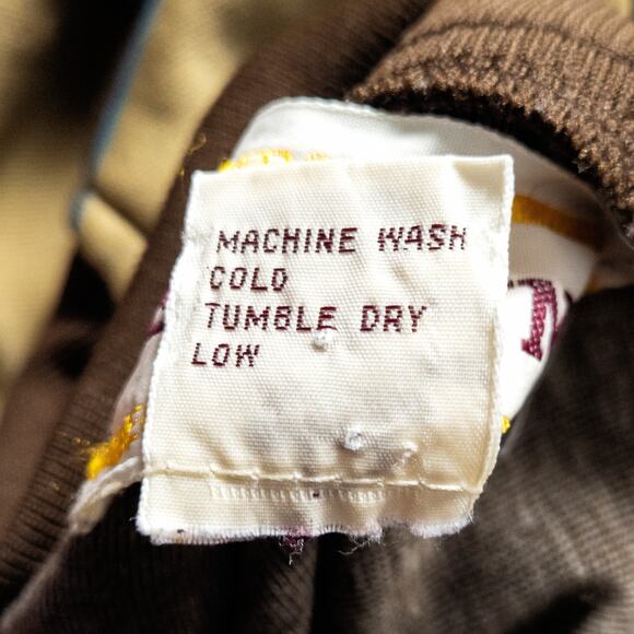 Mervyn’s Jacket Men’s Small Retro Vintage 90s Trackwear Brown Colorblock Zip Up - Picture 9 of 12